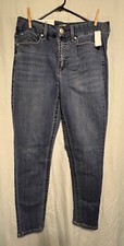Seven 7 Tummyless High Rise Skinny Women  s Size 10 Blue NWT Alaska