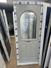 Brand New Stunning Agate Grey Composite Door In White Frame 870 X 2070 Mm