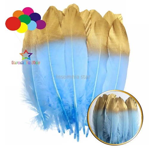 10Pcs/lot Goose Feathers for Crafts Jewelry Making DIY Plumas Wedding Decoration - Picture 38 of 39