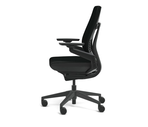 Nueva Silla Gestos Steelcase Soporte Lumbar Ajustable Carcasa Marco Negro Regaliz - Imagen 2 de 12
