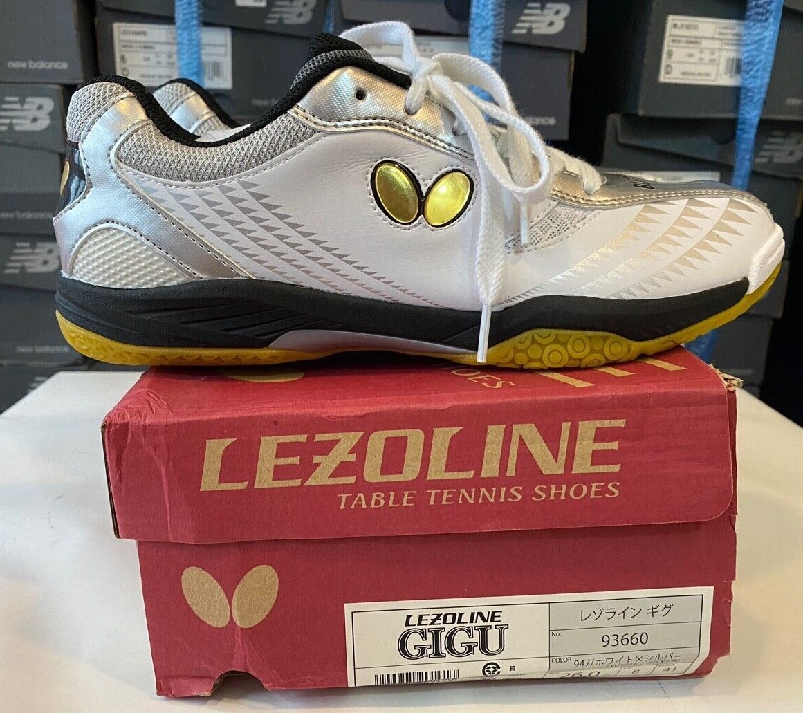 Спортивная обувь для настольного тенниса Butterfly Lezoline GIGU унисекс [US:8/260] NWT 93660