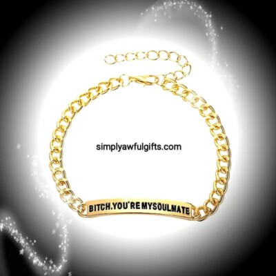 Bitch Soulmate Armband Kette Best Bitches bff mates 