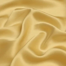 Gold 100% Pure Mulberry Silk Fabric by the Yard