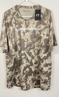 NEW Under Armour t-shirt mens sz 2XL tech Camo Short Sleeve khaki heatgear loose