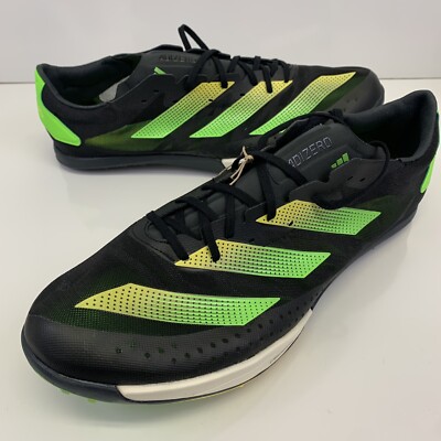 ADIDAS ADIZERO AMBITION BLACK SOLAR GREEN GY8401 TRACK RUNNING SPIKES SIZE 11.5