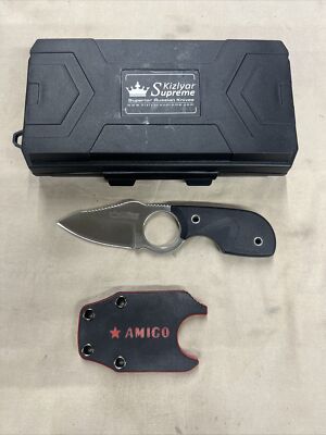 Das Messer Kizlyar Supreme AMIGO X CPM AUS-8 S BLKH Satin With Box