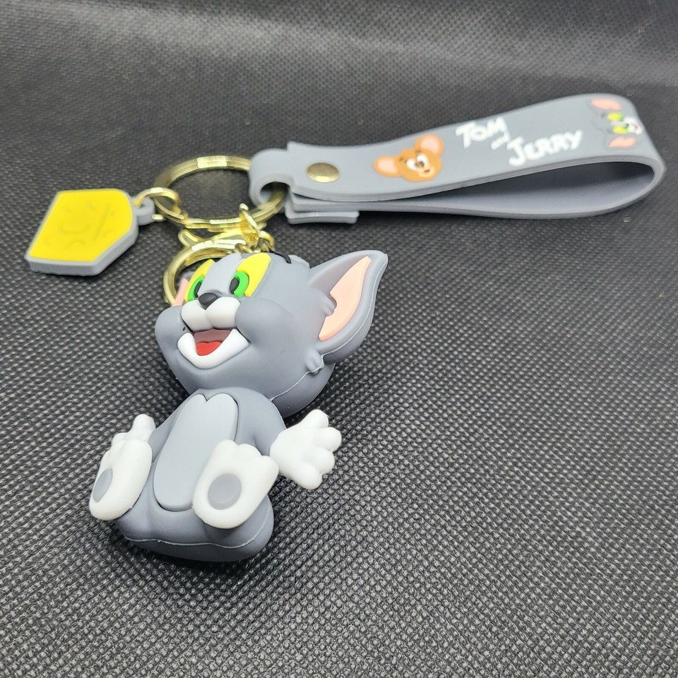Tom & Jerry 3D Keychains With Carrying Strap And Cheese Pendant | eBay