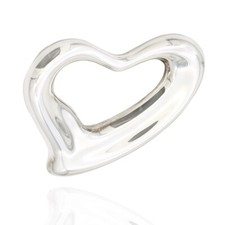 Tiffanny  Co. Elsa Peretti Open Heart Belt Buckle in Sterling Silver