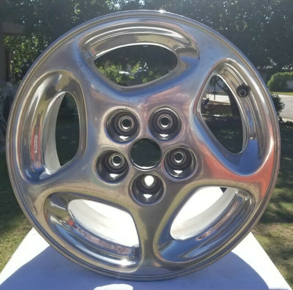 1990-96 300ZX LEFT Front 16x7.5 Wheel Rim Polished FZ22 16x7