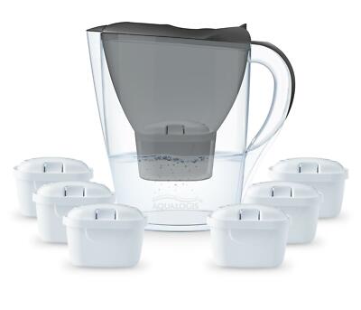 Aqualogis 2,6L Wasserfilterkanne 6 Monate Kartuschen Pack für Brita Maxtra