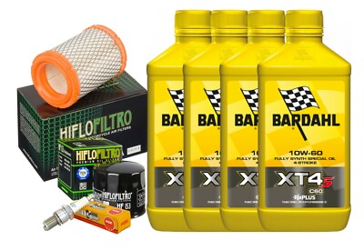Inspektion Bardahl XT4-S 10W60 Ölfilter Luft Zündkerzen Ducati Monster 696/796