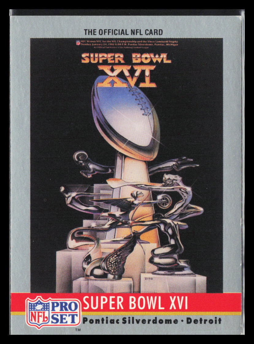 1990 NFL Pro Set Super Bowl XVI #16 Super Bowl Collectibles | eBay