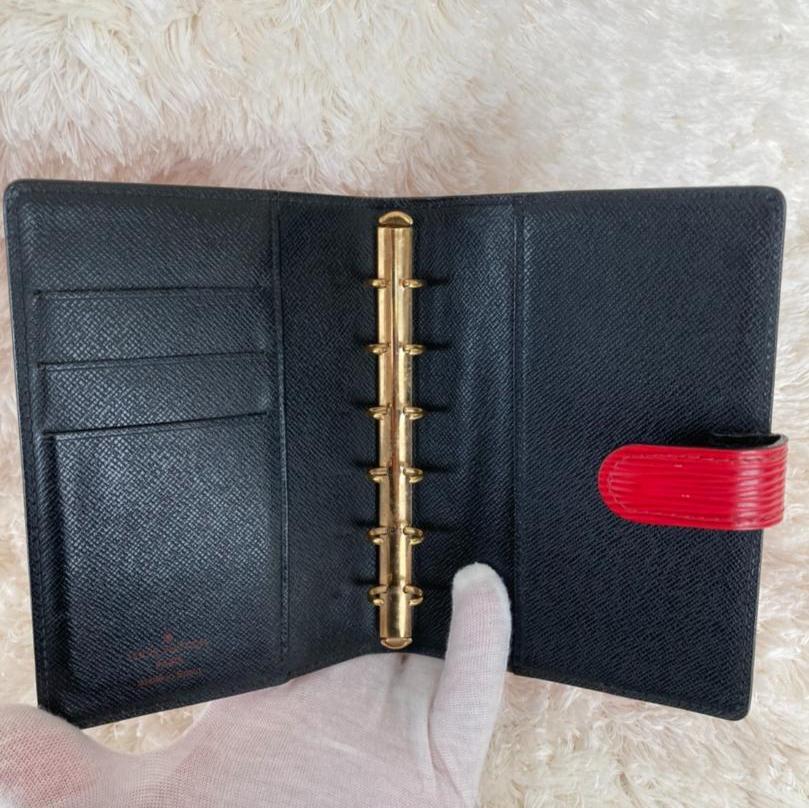 Louis vuitton notebook cover notepad included epi red gem