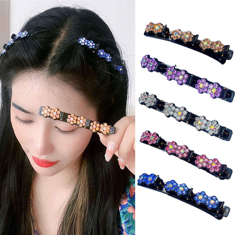 2 Stück Kristall-Haarspangen Mit Strass – Goldfarben, 86 Mm, Für Hochzeit & Alltag