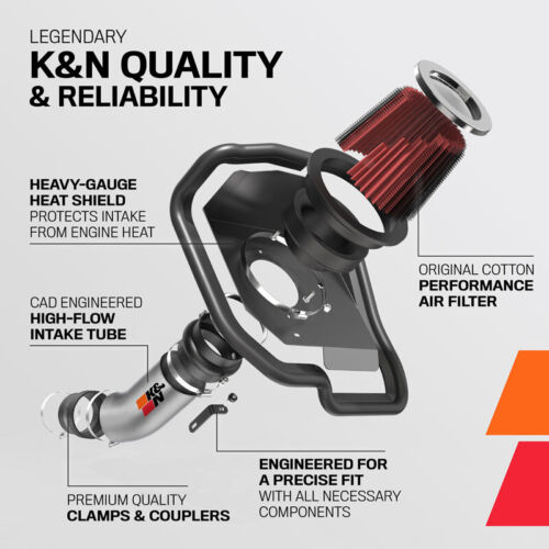 K&N Cold Air Intake Kit for 2005-2020 TOYOTA (Tacoma) 77-9026KP - Picture 2 of 11