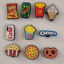 10 pcs. Food Shoe Charms For Crocs