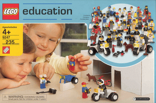*NUEVO* Lego Education 9247 TRABAJADORES COMUNITARIOS Minifigura Bicicleta Enfermera Perro Ladrón - Imagen 4 de 5