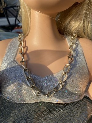 Vintage Open Link Chain Necklace 30  Lightweight Unmarked