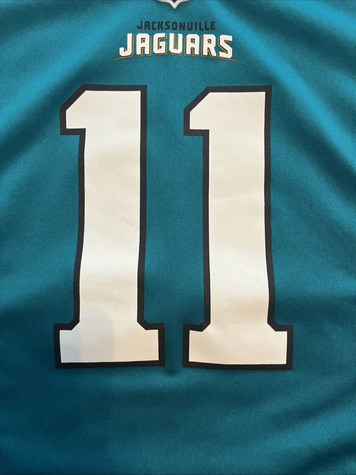Camiseta Jacksonville Jaguars feminina média futebol americano NFL Gabbert #11 Nike On Field - Imagem 3 de 4