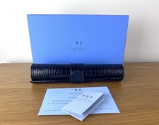 SMYTHSON of Bond Street NavyLeather Roll Backgammon Travel Case RRP£569/ Gift