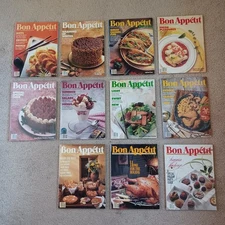 1988 Bon Appetit Magazine ~ 11 Issues Of Gourmet Cooking