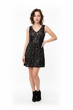 American Eagle Mini Dress 4 Lace Whimsigoth Dark Feminine Edgy Fully Lined