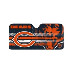 Fanmats NFL Chicago Bears Windshield Sun Auto Shade, tri-fold 58" x 27.5"