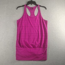 Prana Breathe Womens Medium Pink Racerback Tank Top Athletic Yoga Stretch EUC