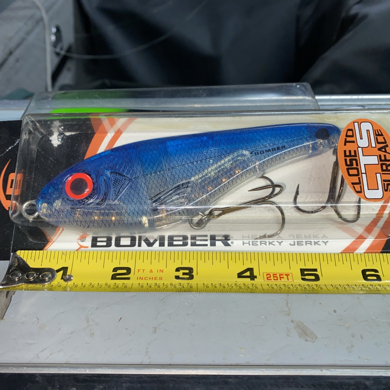 4 BOMBER HERKY JERKY  JR RED HEAD Gamefish Bait Lure Musky Pike Bass - Image 7