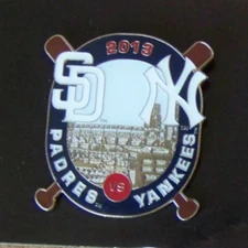 2013 SD San Diego Padres NY New York Yankees pin Interleague MLB c47041