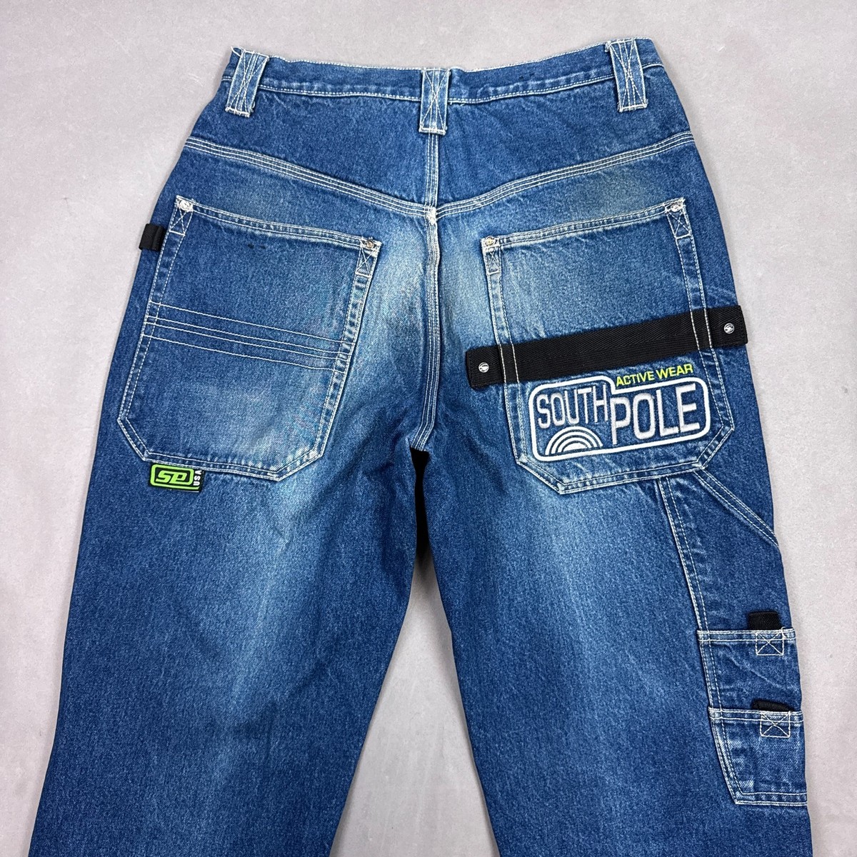 パンツ southpole Vintage SouthPole Jeans Mens 34x30 Blue Baggy Wide Pants