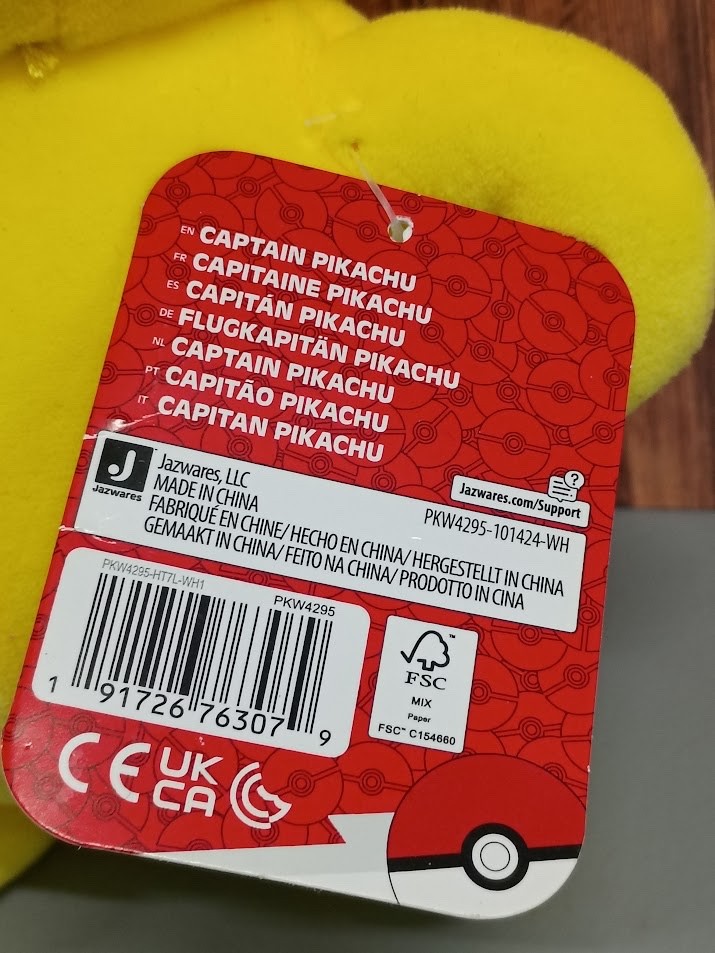 Captain Pikachu - Pokémon Pluche / Knuffel 20CM | Pluche