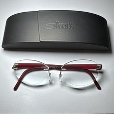 SILHOUETTE EYEGLASSES Glasses FRAMES With Case 5506-DK-7530 52-17-140 Titan