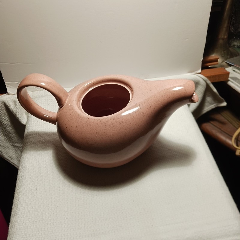 Russel Wright Coral Teapot MCM Vintage Mod