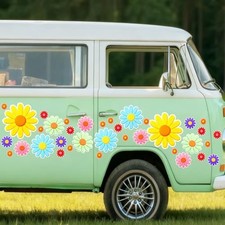 Flower Stickers Daisy Floral Car Decals Self Adhesive Vinyl Car Sticker Bumper
