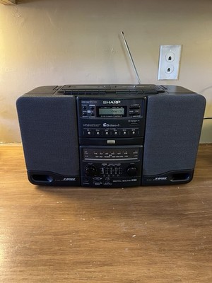 Sharp WQ-CH600 Retro Portable BOOMBOX Recorder - READ