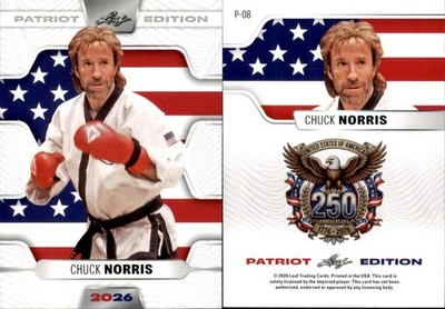 2026 LEAF 250TH ANNIVERSARY PATRIOT EDITION CHUCK NORRIS P-08 MMA/ACTOR
