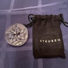 Steuben Crystal Circular Star Designed Hand Cooler Paperweight — photo 1