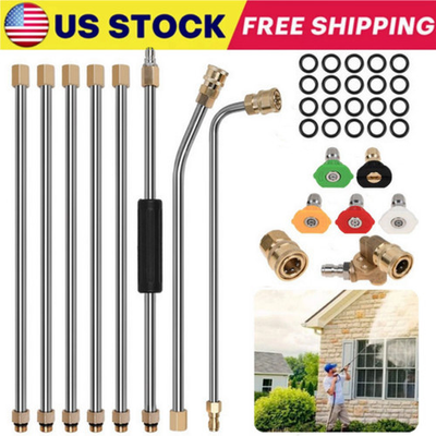 #ad High Pressure Washer Extension Wand Replace Lance Gutter Cleaner Nozzle 4000PSI. $30.00
