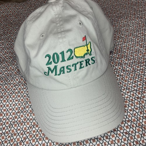 Mütze Kappe Masters Augusta National Golf khaki hellbraun verstellbar 2012 amerikanische Nadel - Bild 1 von 4