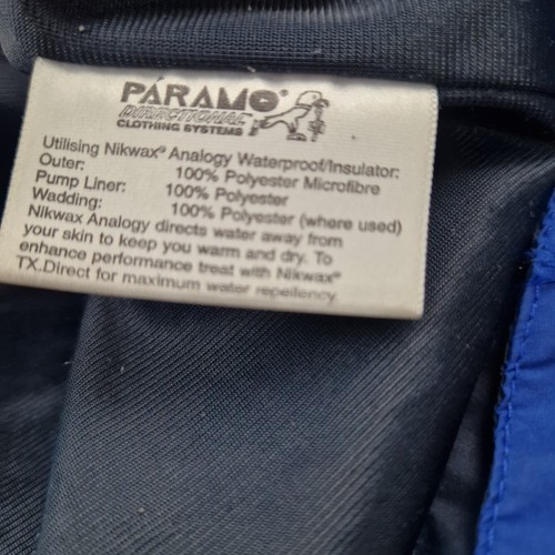 Paramo Jacket Mens XXL 2XL Blue Black Alta II Windbreaker Rain Coat Hiking Trek - Picture 11 of 13