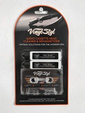 VS-A-018 Audio Cassette Head Cleaner Demagnetizer - For Home/Auto/Portable