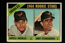 1966 Topps - 1966 Rookie Stars Andy Etchebarren, Darold Knowles #27 (RC) - #5188