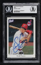 BAS 1996 Best Kinston Indians Sean Casey #3 BGS Authentic Auto ow6