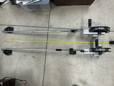 Big Jon Manual Downriggers (2)  - Silver - 48 inch adjustable booms - nice shape