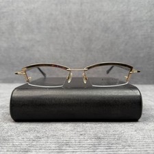 Neostyle Y2k Eyeglasses Gold Black Semi Rimless Frame Germany 56-17-130