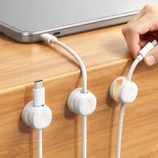 6 Pack Rotating Magnetic Cable Clips, Cord Organizer Holder