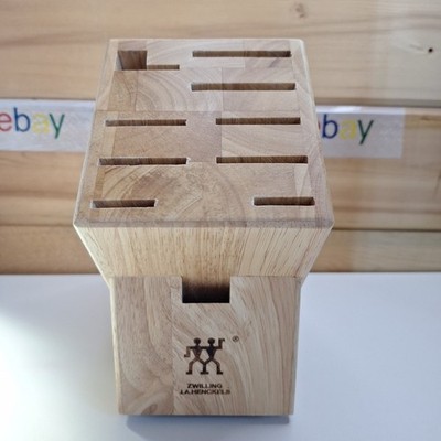 ZWILLING JA Henckels Wood 10 Slot Knife Block Storage Rack Holder