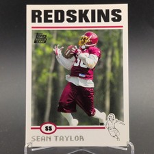 2004 Topps - Sean Taylor #347 Rookie Card  (RC) Washington Redskins. rookie card picture