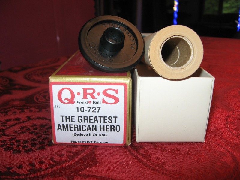 The Greatest American Hero (Believe It or Not) QRS Piano Roll #10-727: Hear It!